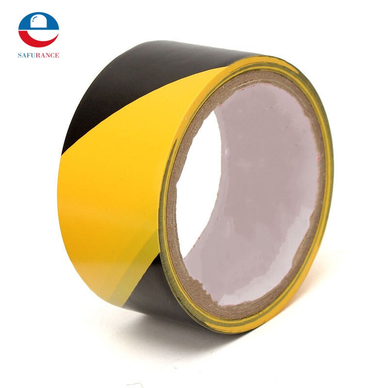 45mm    ü       ŷ  Ʈ PVC /45mm Black and Yellow Self Adhesive Hazard Warning Safety Tape Marking Safety Soft PVC tape